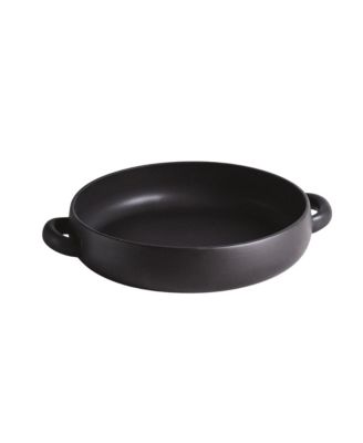 Stoneware Serving Plate With Handles 13.4"