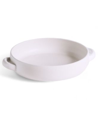 Stoneware Serving Plate With Handles 13.4"