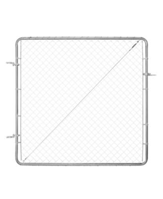 Chain Link Fence Gate, Adjustable Panel, Openings, Galvanized