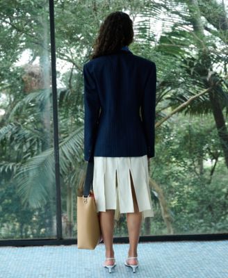 Selection Women's Fringed Hem Midi Skirt