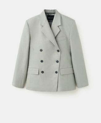 Selection Women's Flap Pockets Straight Suit Blazer