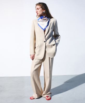 Selection Women's Straight Mid-Rise Suit Pants