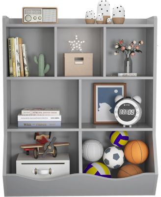 Set of 2 Three-Tier Kids Bookshelves, Toy Storage Cabinet with Cubby Shelves for Bedroom, Classroom, Playroom, Nursery