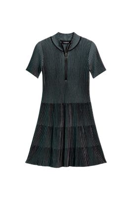 Women's Textured zipper dress