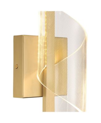 Possini Euro Cecilia 13" High Brushed Gold CCT LED Wall Sconce