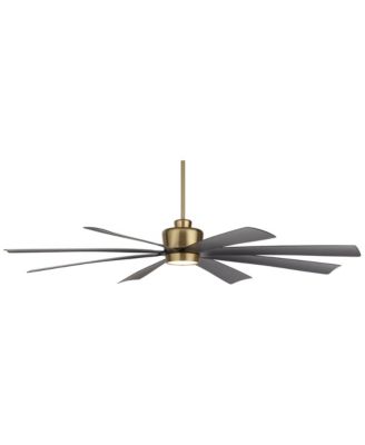 72" Grande Soft Brass LED Ceiling Fan with 12" Downrod