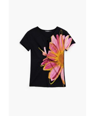 Women's T-Shirt Opening Flower