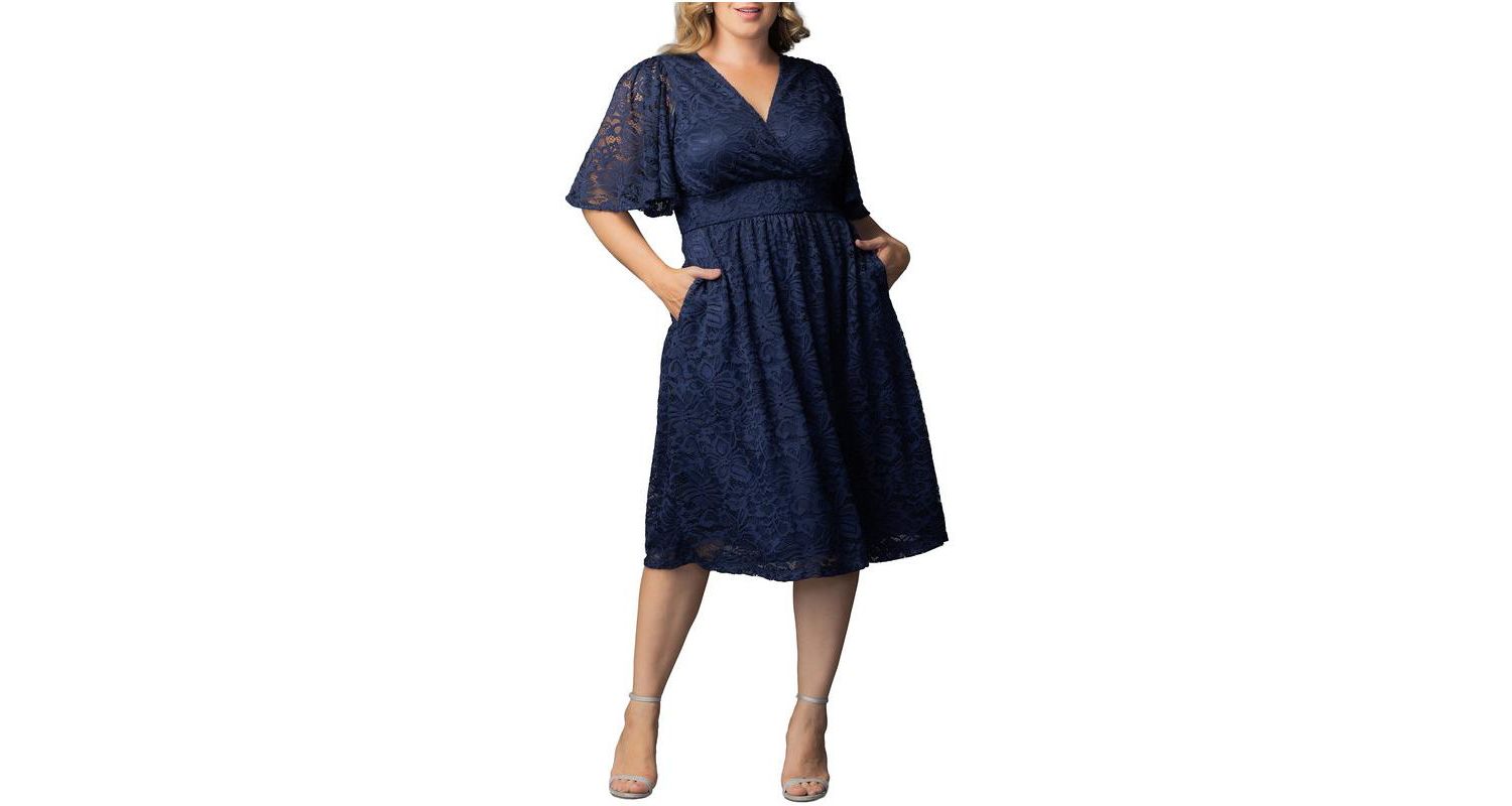 Plus Size Fable Lace Cocktail Dress