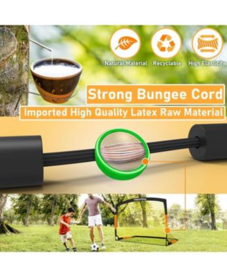 5'x3.6' Soccer Goal Net with Agility Ladder 12 Rung 20 FT Speed Training