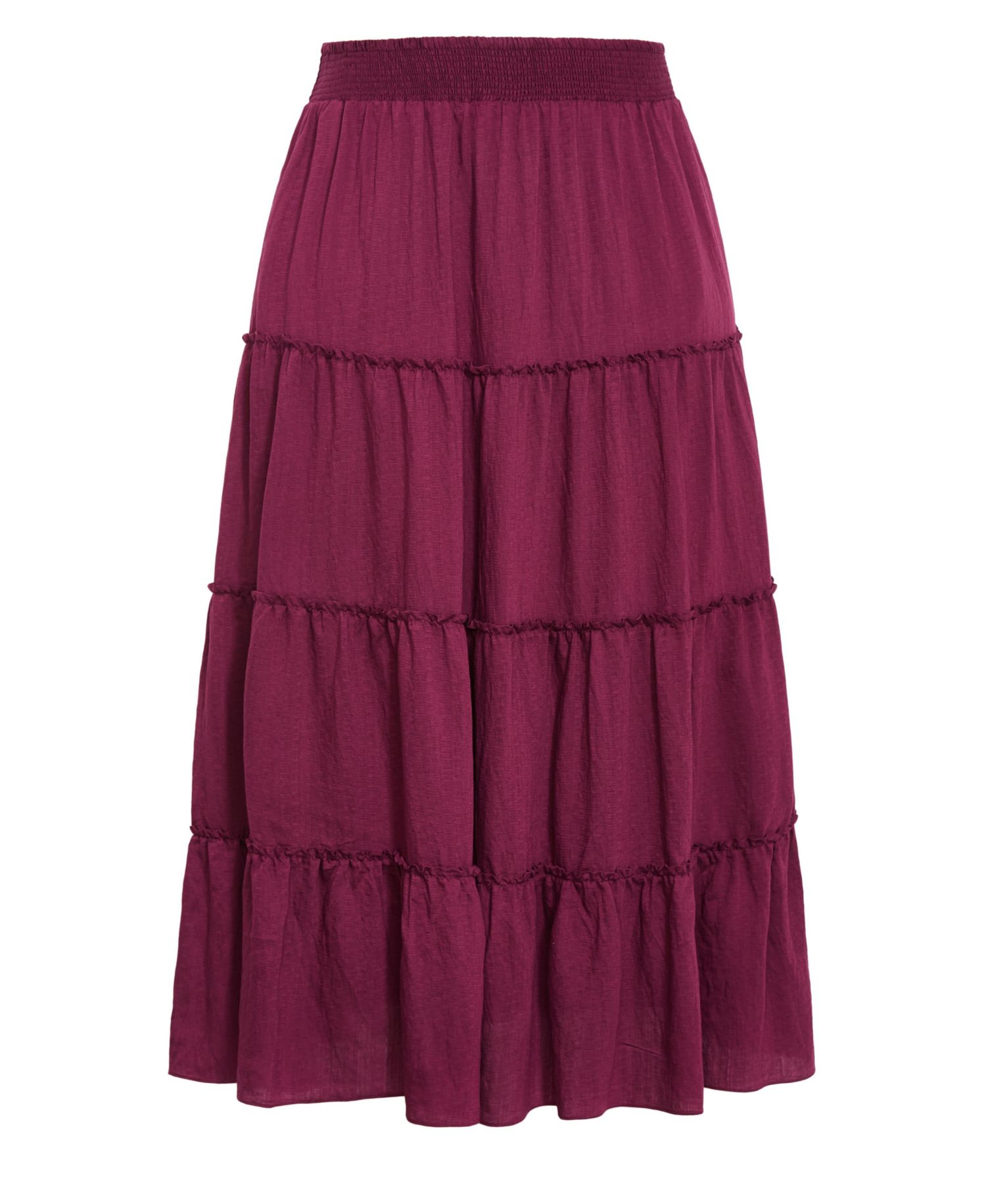 Women's Boho Tiered Maxi Skirt