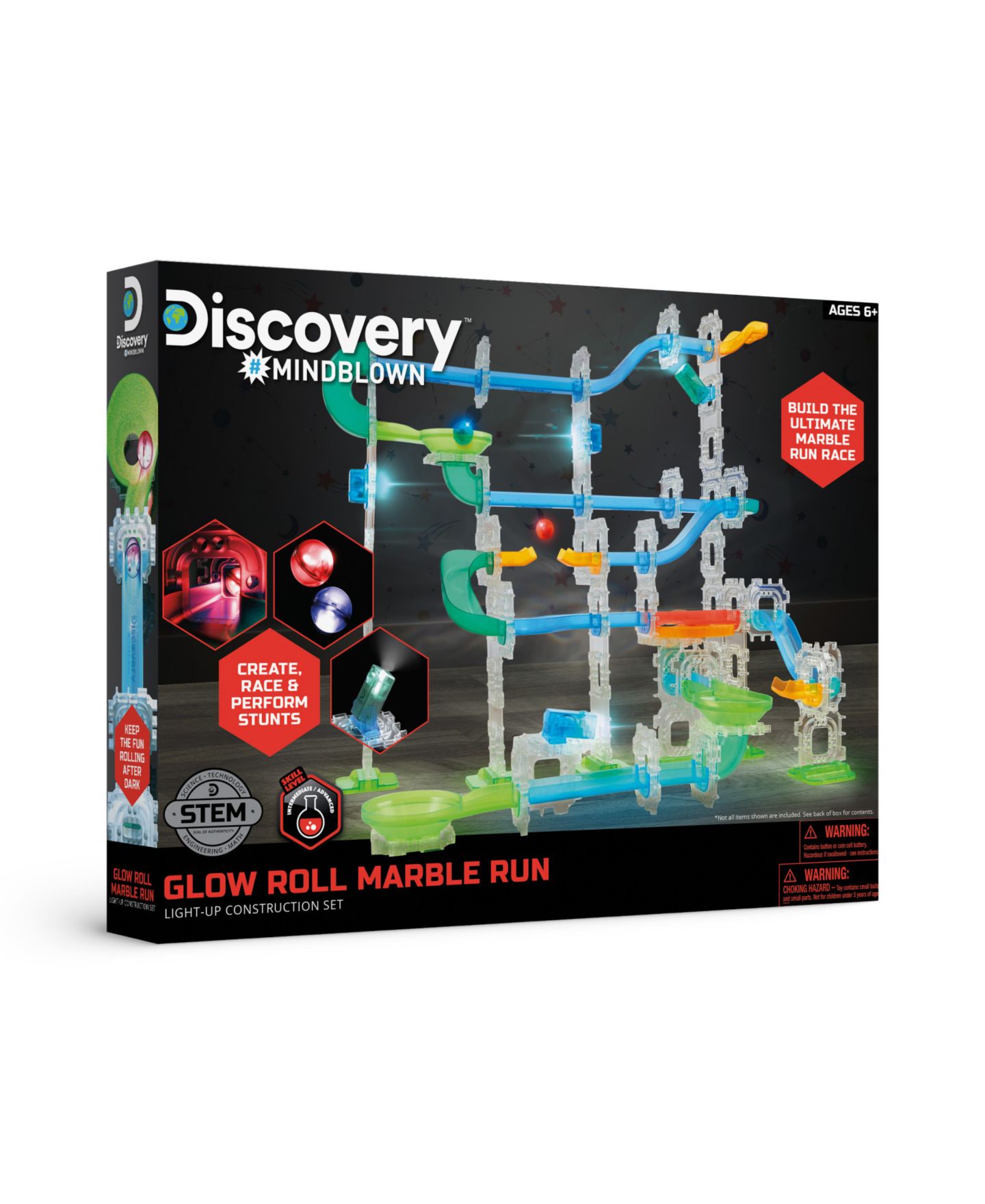 Детский конструктор Discovery Kids Glow Roll Light-Up 92-Piece Building Set, Ages 5+ — фото 4