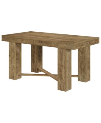 55" Farmhouse Bar Table, Rectangular Counter Height Table, Modern Wooden Home Bar Furniture