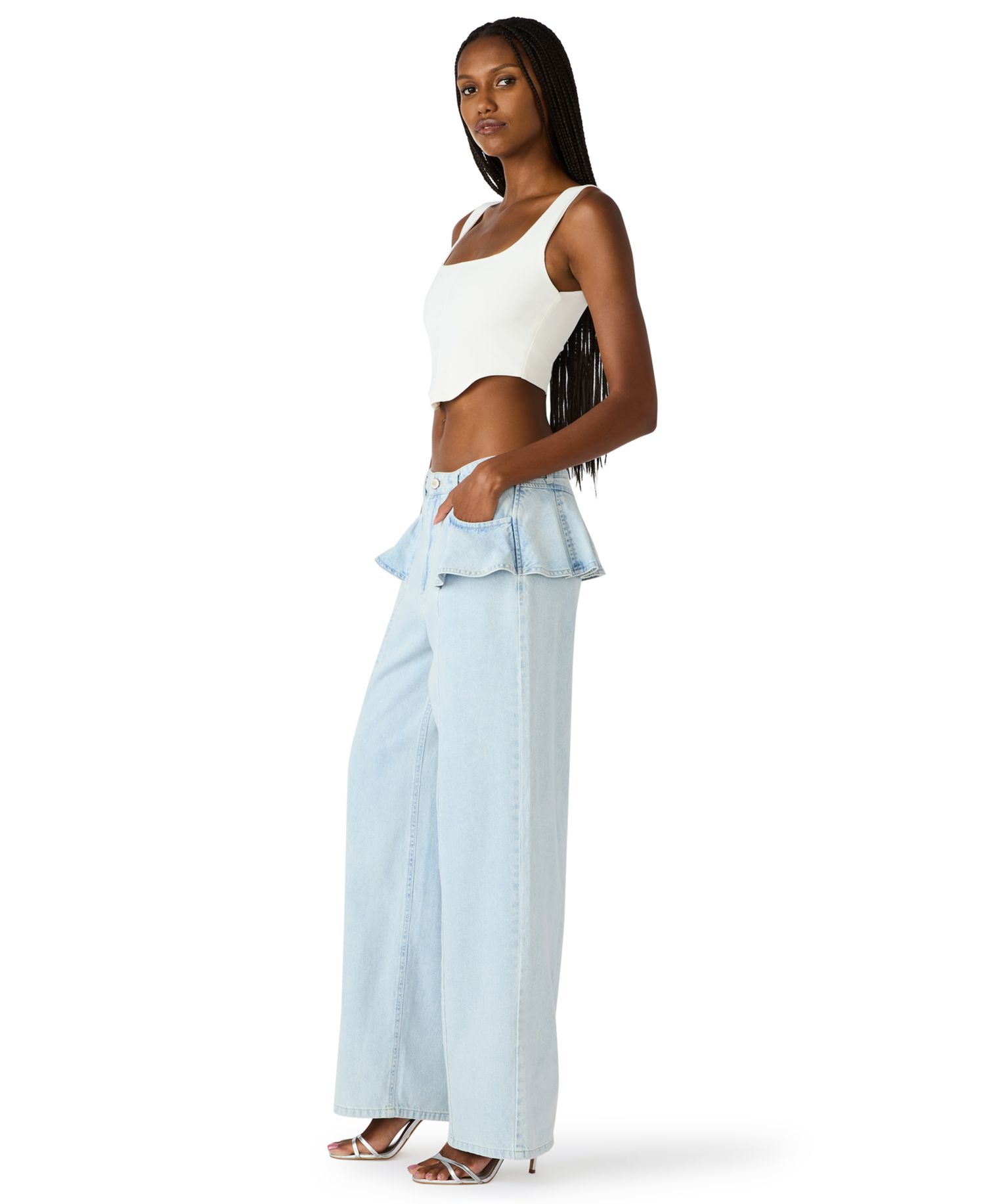 Women's Mid-Rise Wide Leg Jeans