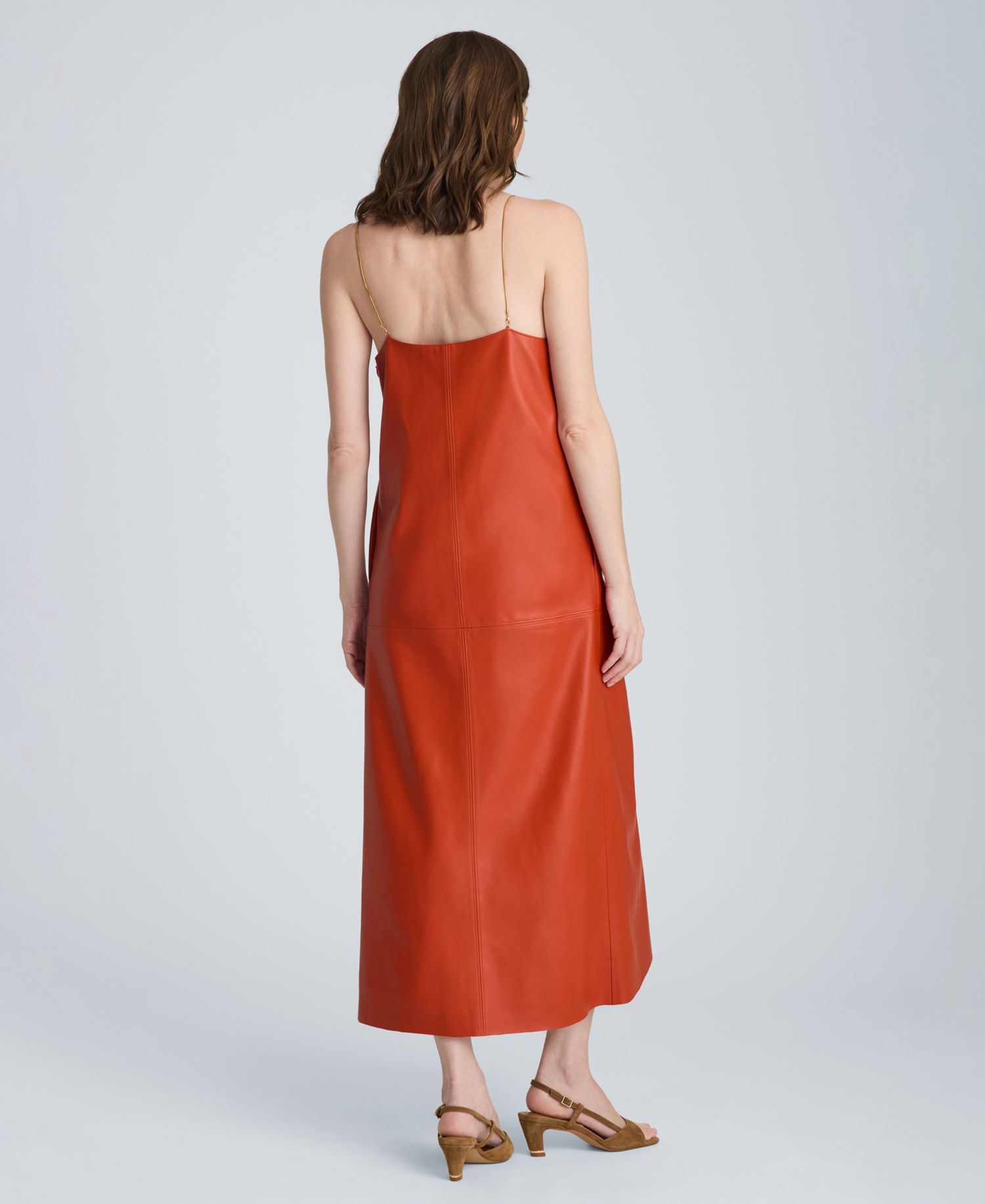 Women's Metal Strap Midi Slip Dress
