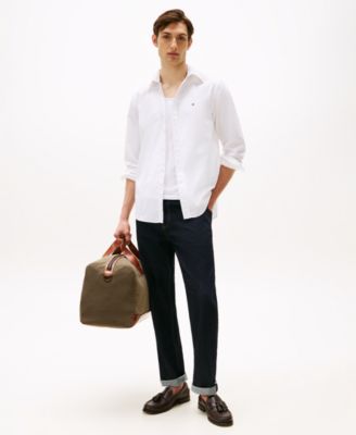 Men's Regular-Fit Stretch Poplin Button-Down Shirt