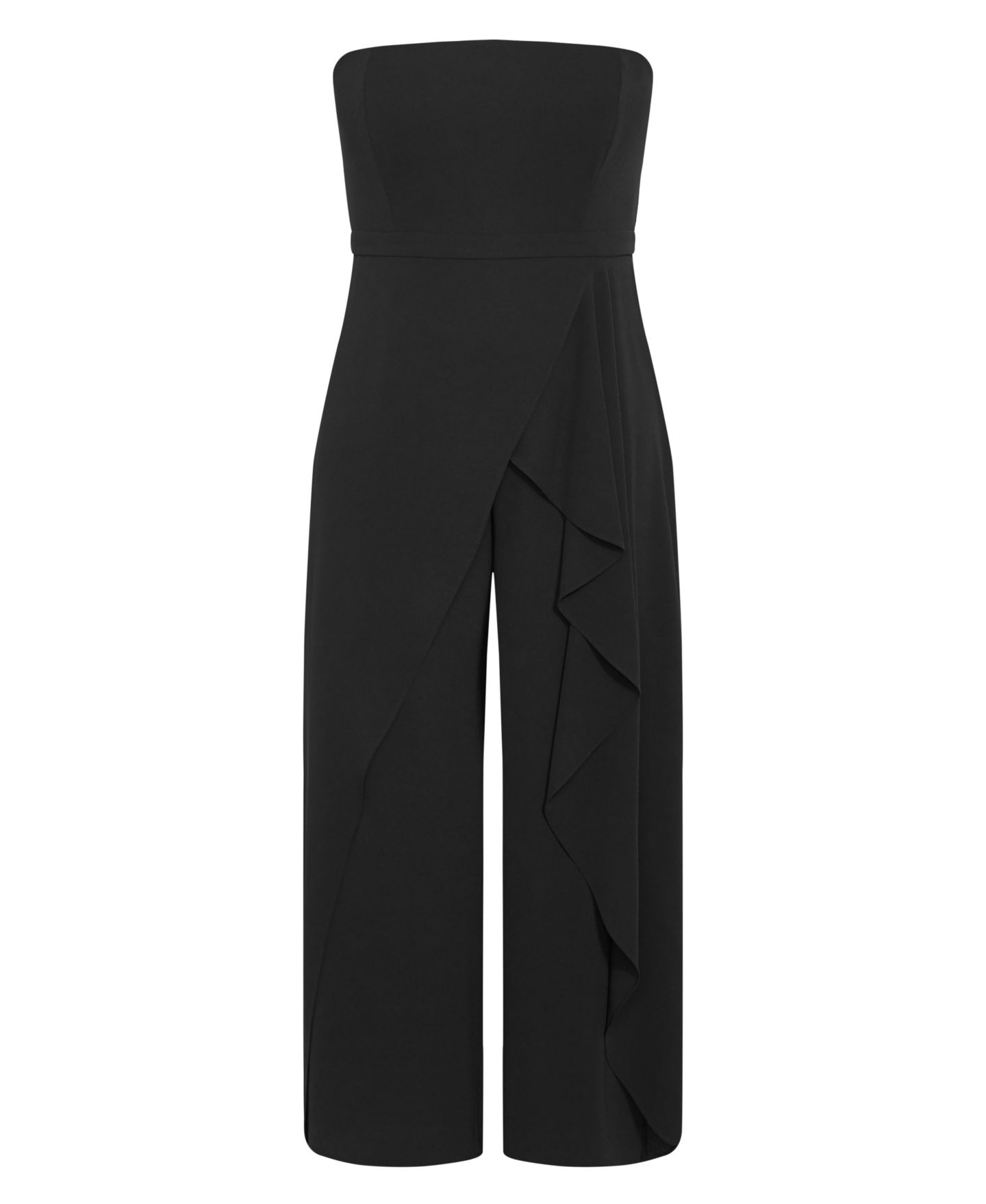 Женский комбинезон CITY CHIC Attract Strapless Jumpsuit, цвет: Чёрный — фото 3