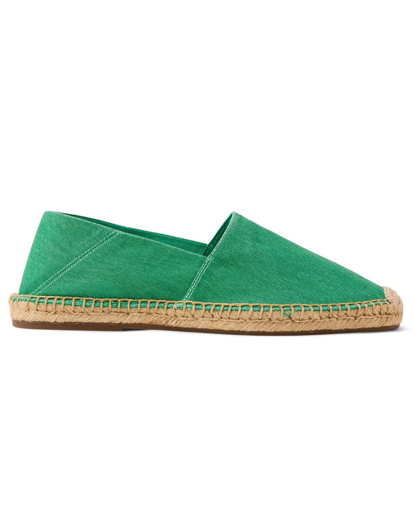 Мужские туфли Polo Ralph Lauren Cevio Washed Canvas Collapsible Heel Espadrilles, цвет: Зелёный — фото 2