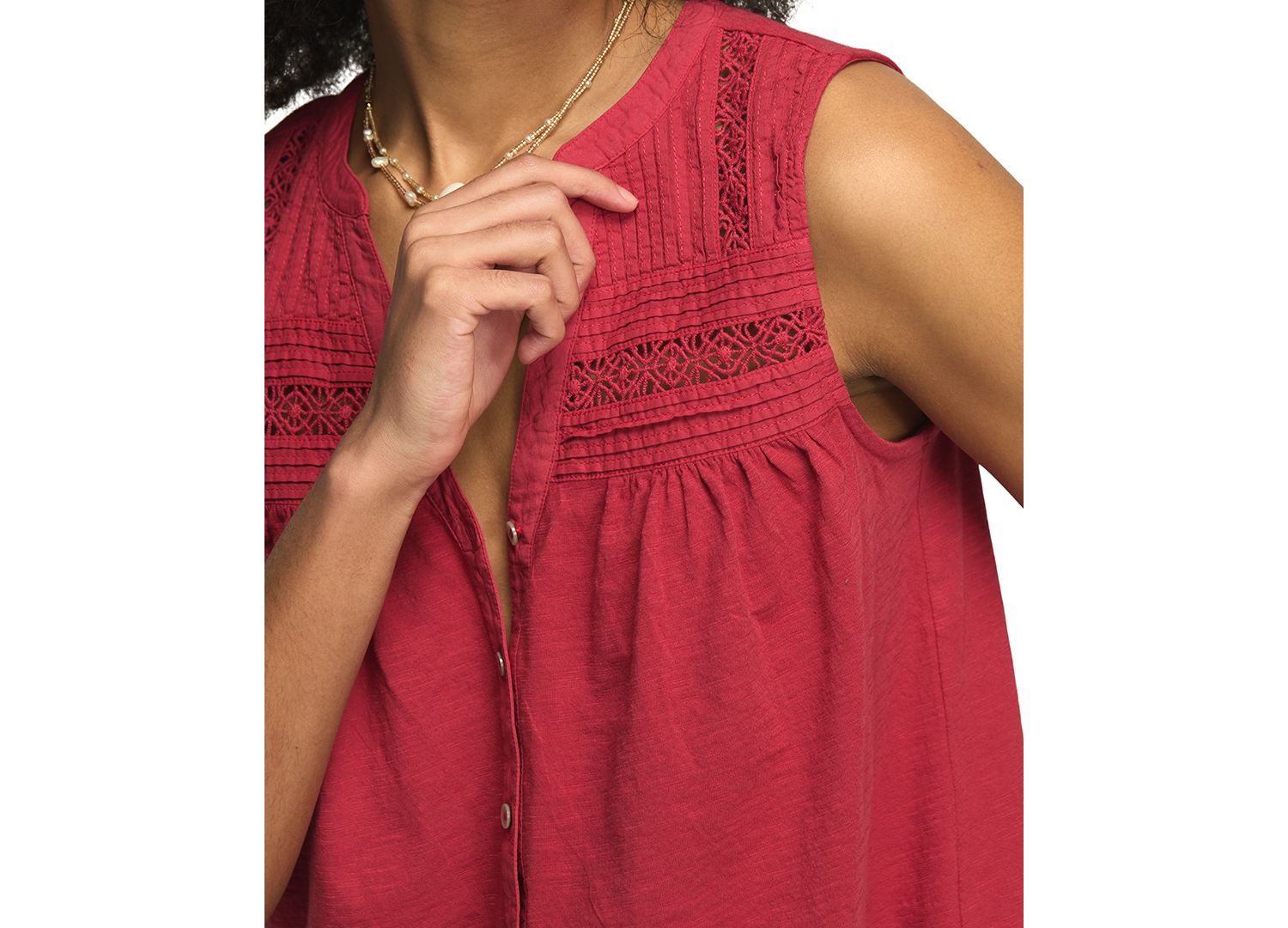 Women's V-Neck Sleeveless Top