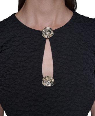 Women's Puff-Sleeve Floral Dress