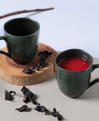 Stoneware Coffee Mugs, Set of 4