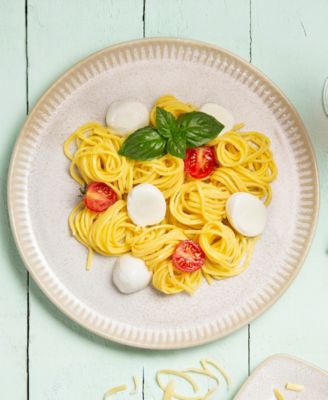 Stoneware Linhas Dinner Plates, Set of 6