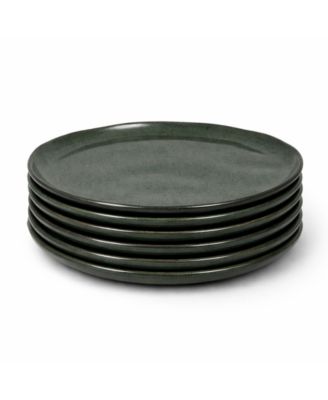 Stoneware Bread Plates, Set of 6
