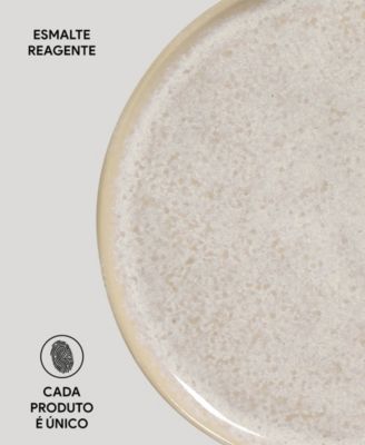 Stoneware Bread Plates, Set of 6