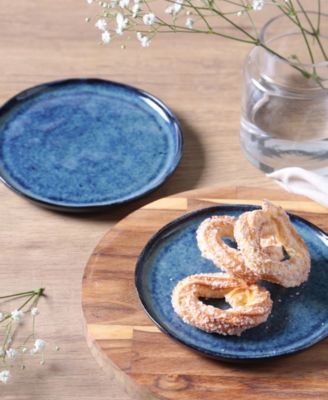 Stoneware Bread Plates, Set of 6