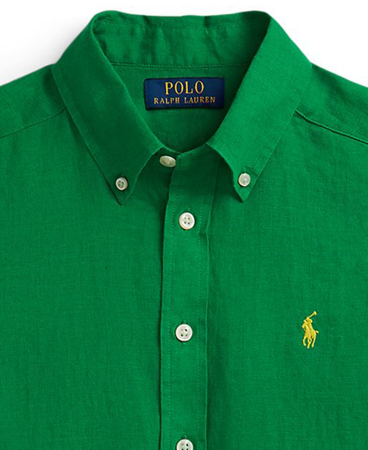 Polo Ralph Lauren Boys' 8-20 Embroidered Long-Sleeve Linen Shirt