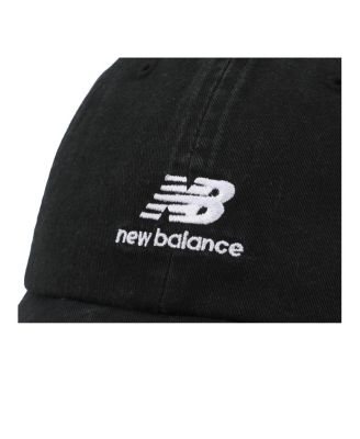 Men's Panel Stacked Logo Adult Black Hat