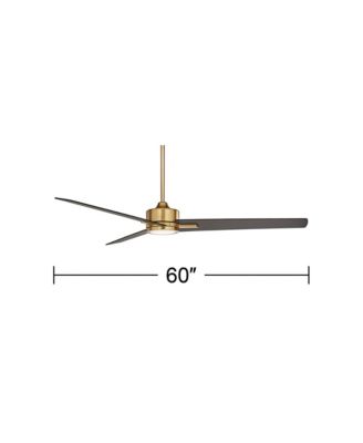 Montage Soft Brass LED Damp Rated Fan