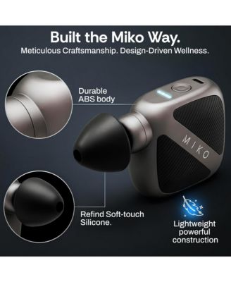 Pulse Go Portable Massage Gun with Adjustable Intensity and Interchangeable Heads for Targeted Muscle Relief