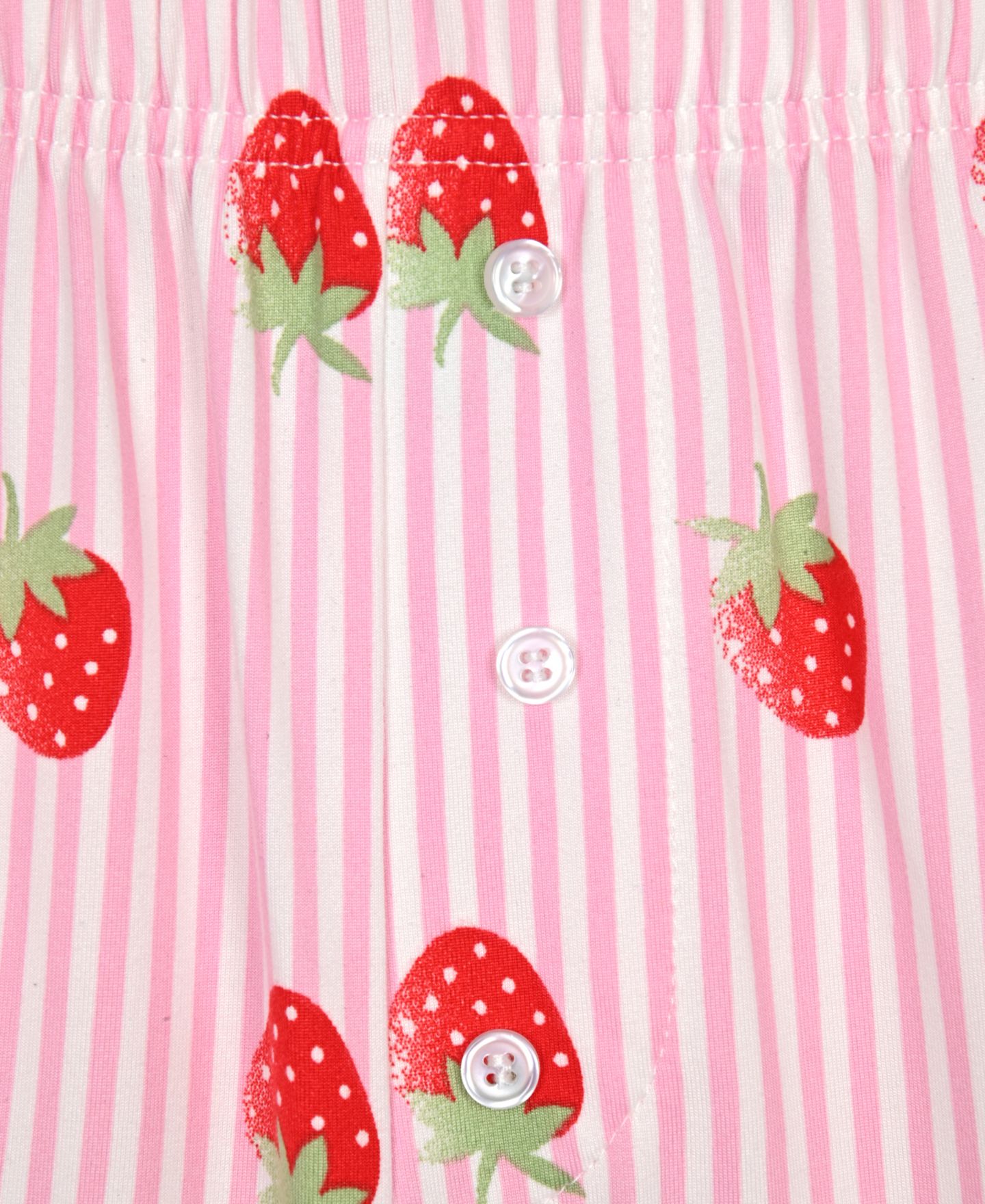 Комплект Max & Olivia Sweet Dreams Strawberry Print Top and Shorts, 2-Piece Set для девочек, цвет: Розовый — фото 4