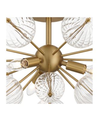 Possini Euro Magrania 23" Wide Gold Sputnik 3-Light Ceiling Light