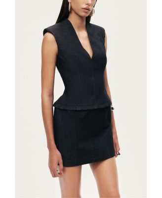 Women's Sleeveless Tailored Mini Dress
