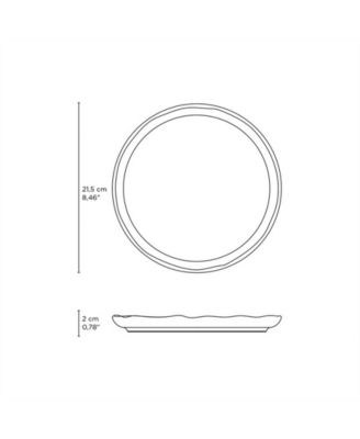 Stoneware Dessert Plates, Set of 6