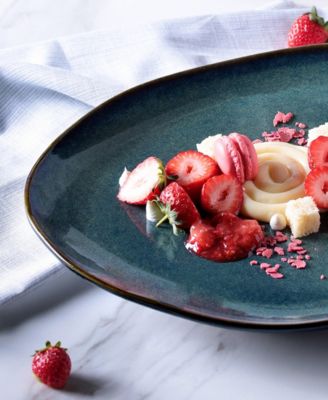 Stoneware Oval Dinner Plates, Set of 6