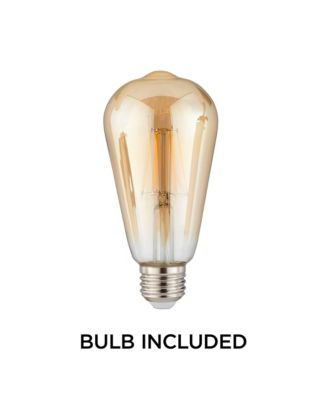 Burke Industrial Modern Wall Light Sconces Set of 2  Hardwire LED Clear Glass for Bedroom Bathroom Home
