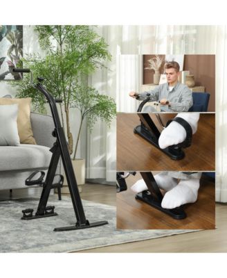 Seated Pedal Exerciser Foldable Leg Exercise Bike with LCD Monitor