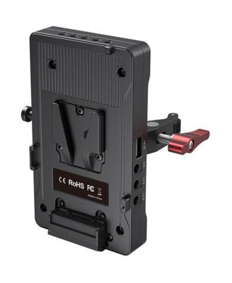 3202 V-Mount Battery Adapter Plate with Crab-Shaped Clamp, Bundle with VB99 99Wh 6800mAh Mini V-Mount Li-Ion Battery