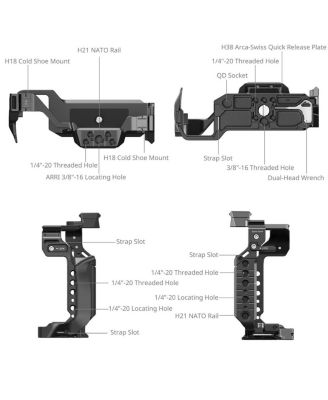 Full Camera Cage Kit for Panasonic LUMIX S1 II/S1 IIE/S1R II Camera