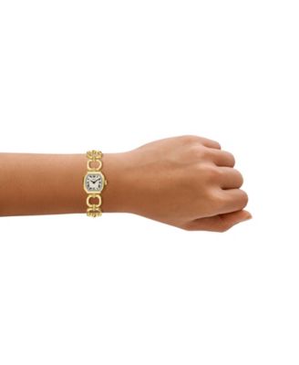 Women's Harlow Mini Two-Hand Gold-Tone Stainless Steel Watch 20mm