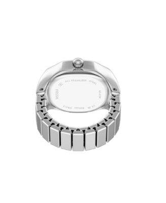 Women's Harlow Watch Ring Two-Hand Stainless Steel Ring Watch 15mm