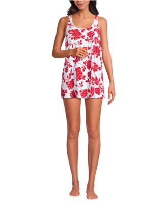 Women's Scoop Neck Mini Swim Dress Swimsuit