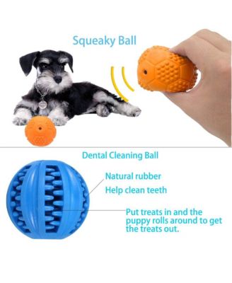 Different Interactive Dog Toys Puzzle Balls Squeaky Food Dispensing Safe Durable for Medium Large Dogs