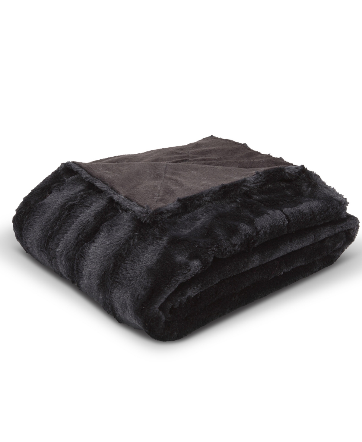 Cheer Collection Ultra Soft Faux Fur to Microplush Reversible Oversized Throw