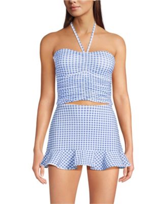 Women's Ruched Halter Midkini Top