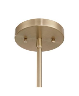 10"W Brass and Vintage Glass Mini Pendant Light