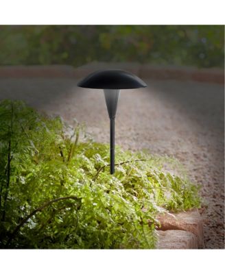 Grant High Mid Century Modern Outdoor Landscape Mushroom Path Lights Porch House Set of 2 LED Bulb Metal