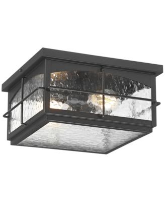 Braylon Hammered Glass Outdoor Ceiling Light